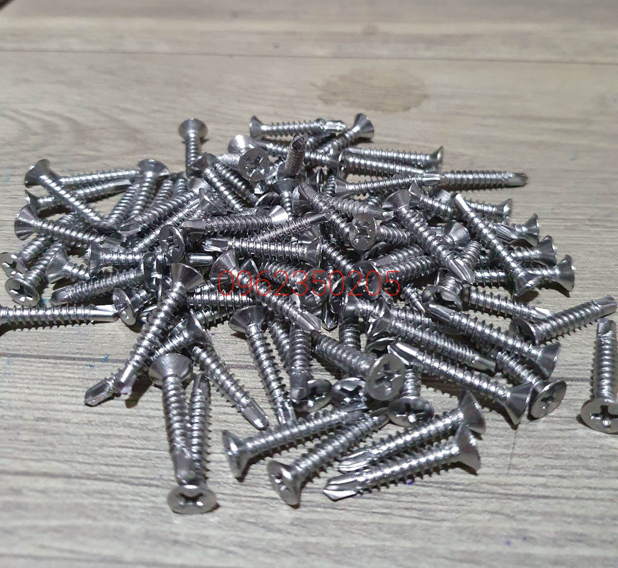 100 gr vít đuôi cá đầu col inox 19,25,30,50mm.