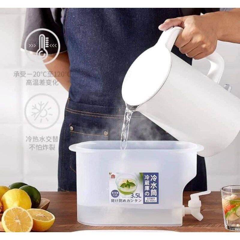 Bình nước detox 3,5L có vòi để tủ lạnh