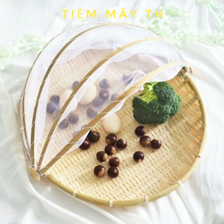 (Kho sỉ) Lồng bàn tre, mẹt lồng bàn gấp gọn TIỆM MÂY TH