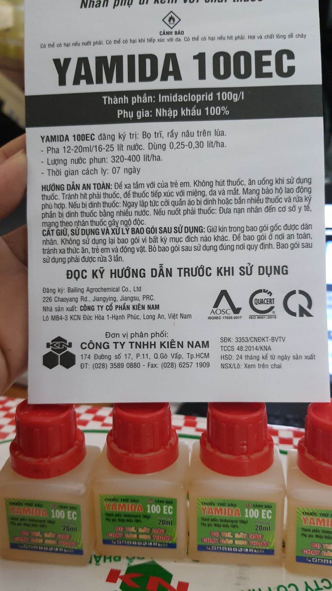 chuyên trừ bọ trĩ. yamida 100EC chai 20ml