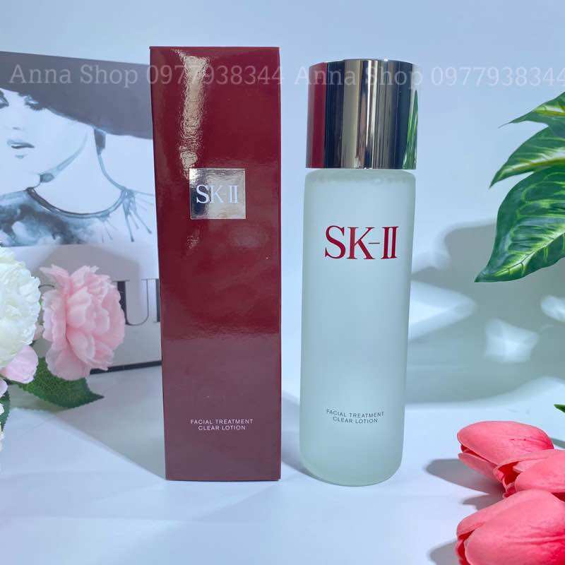Nước hoa hồng SKII/ SK2/ SK-II Facial Treatment Clear Lotion 230ml - chính hãng Nhật Bản - giúp se khít lỗ chân lông, làm sạch bụi bẩn, bã nhờn, hạn chế mụn ẩn, mụn đầu đen hiệu quả