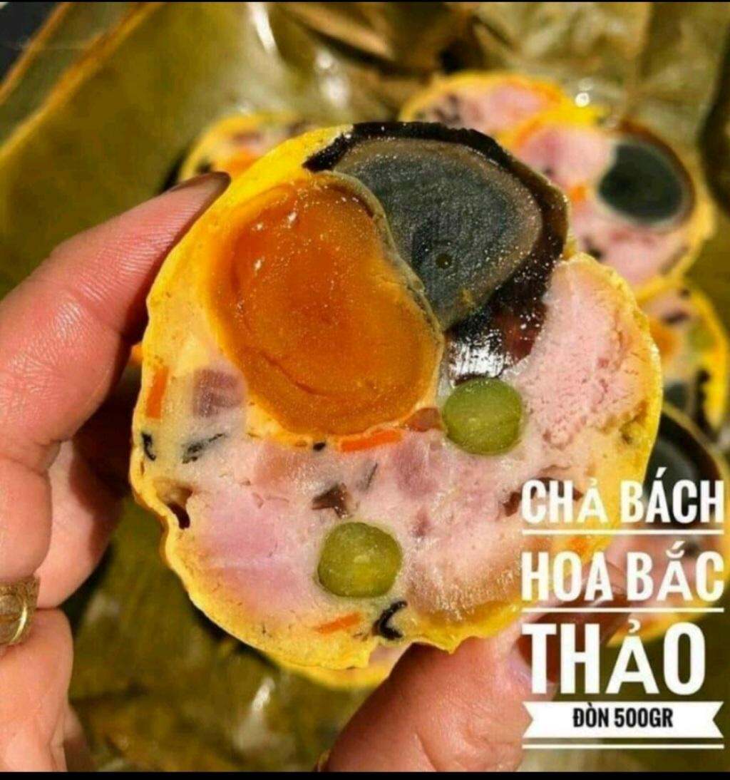 Chả bách hoa bắc thảo trứng muối loại 1 500gr