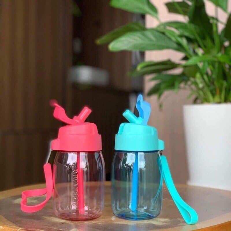 Bình Nước Cho Bé Mini Lohas With Straw 350ml Tupperware Có Ống Hút