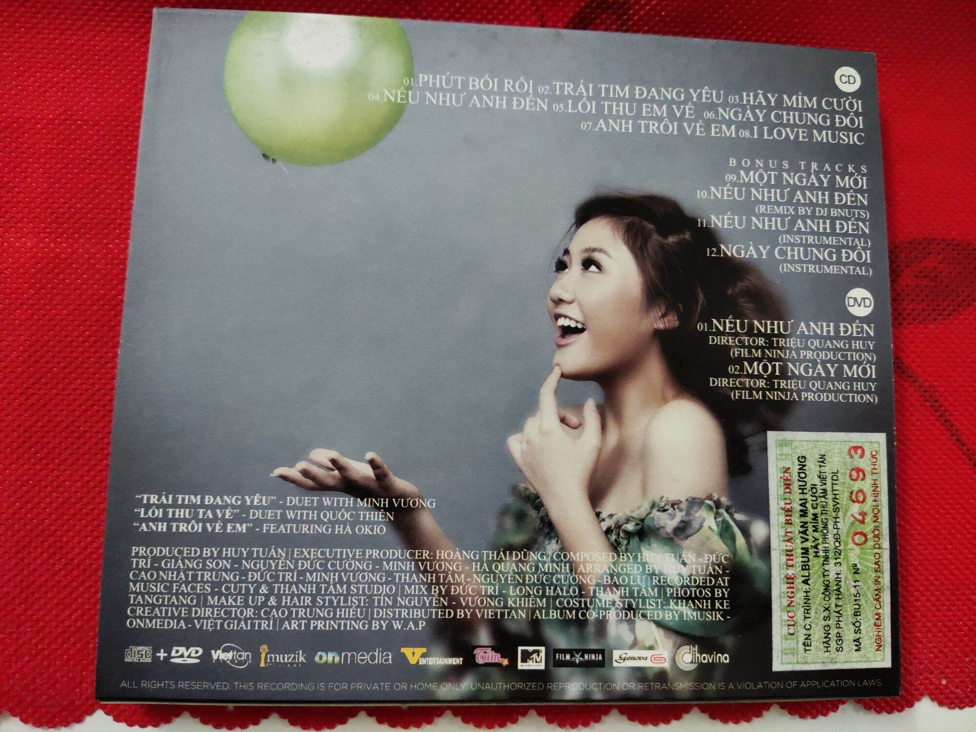 CD. DVD Văn Mai Hương - Hãy mỉm cười