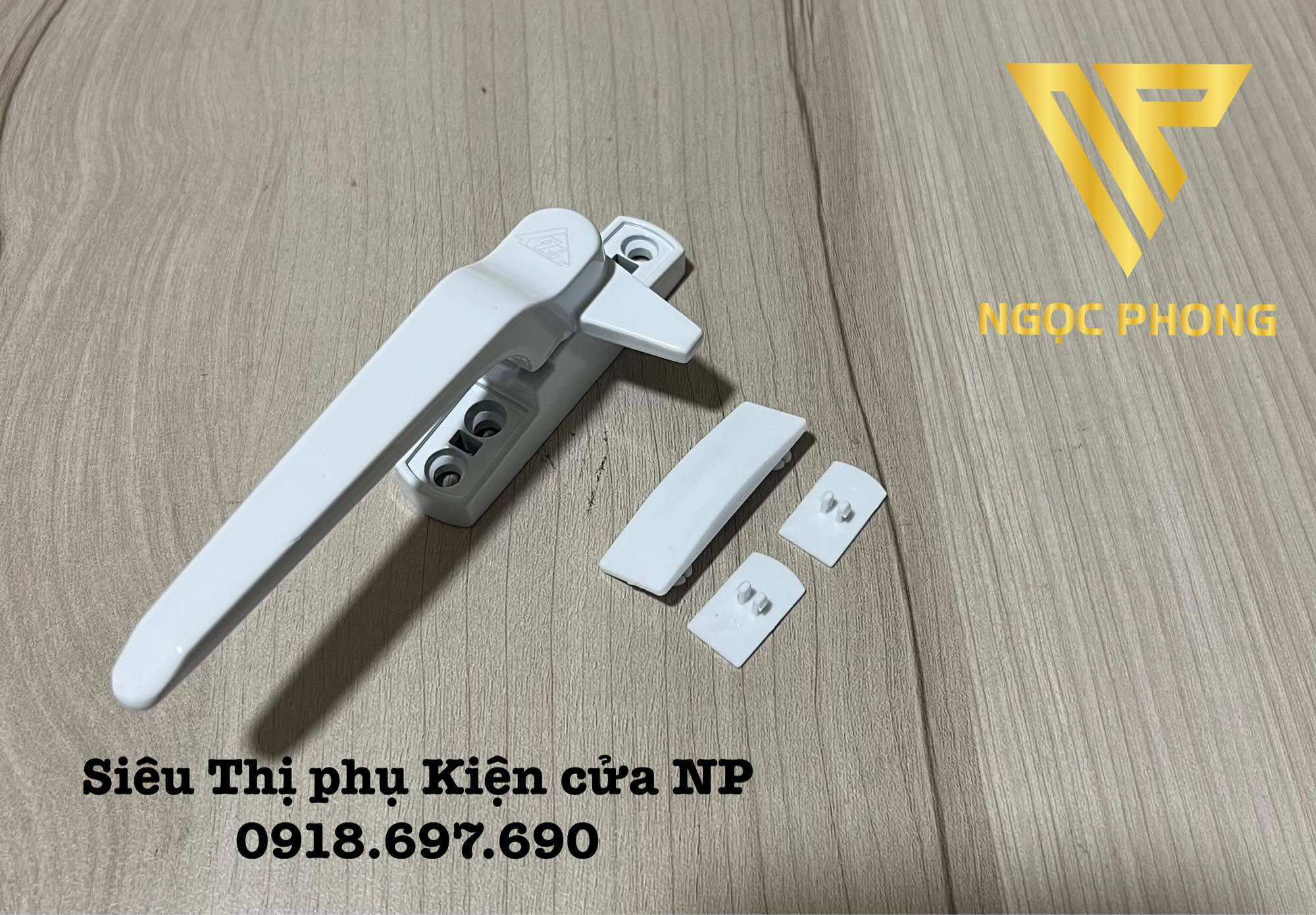 [ GQ ] Tay cài đơn điểm - tay khoá cửa sổ cửa nhựa lõi thép