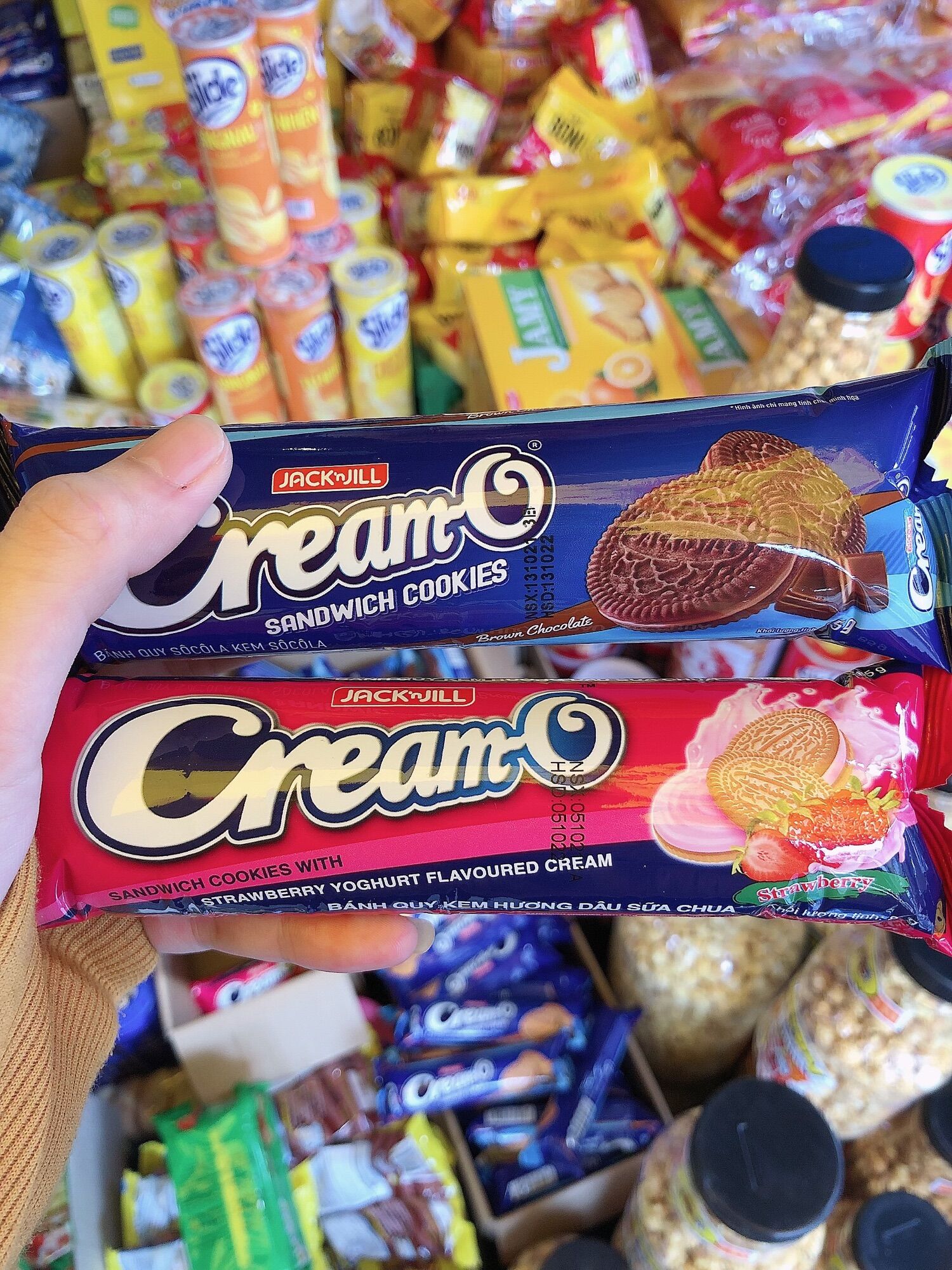 Combo 5 gói bánh quy creamO 87gr