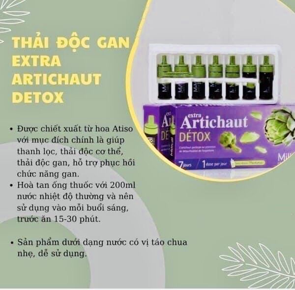 [BILL PHÁP] Detox Artichaut và đốt mỡ cam dứa Milical