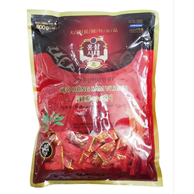 Kẹo Hồng Sâm Vitamin 800g Hàn Quốc