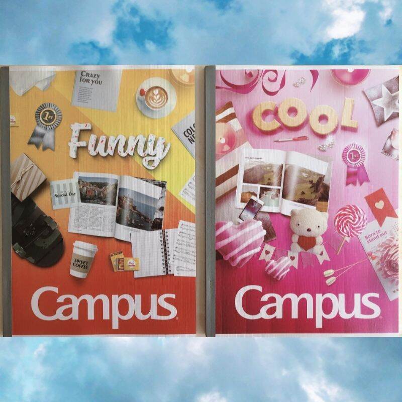 10 Campus Notebooks, 120 Pages