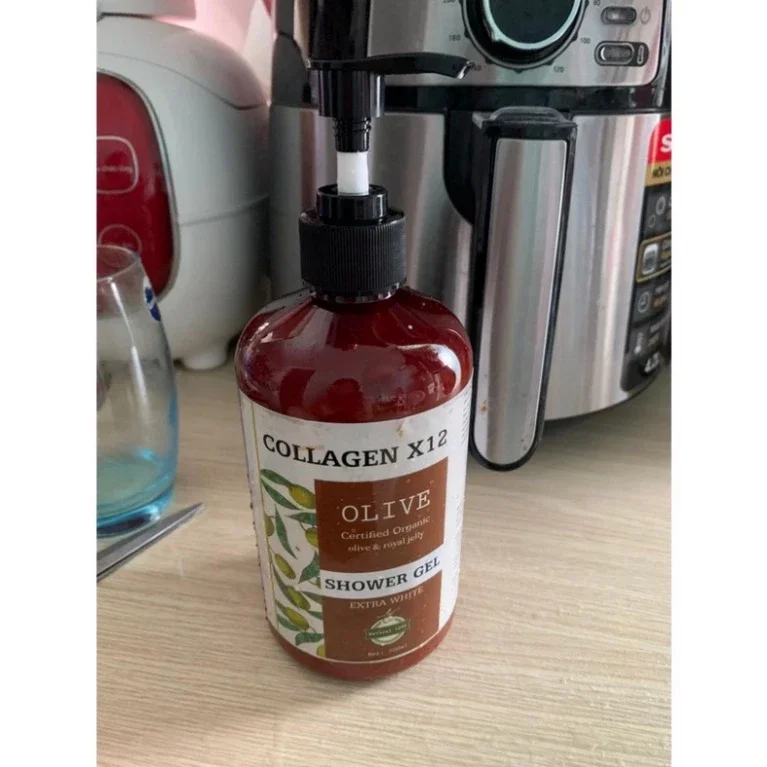 Sữa tắm thải độc trắng da collagen x12