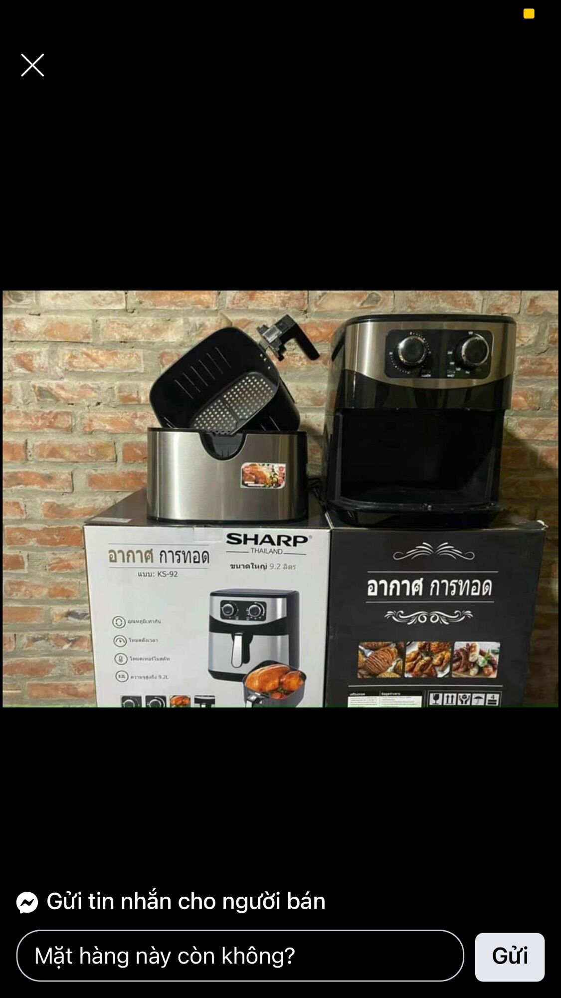 Nồi chiên không dầu sharp