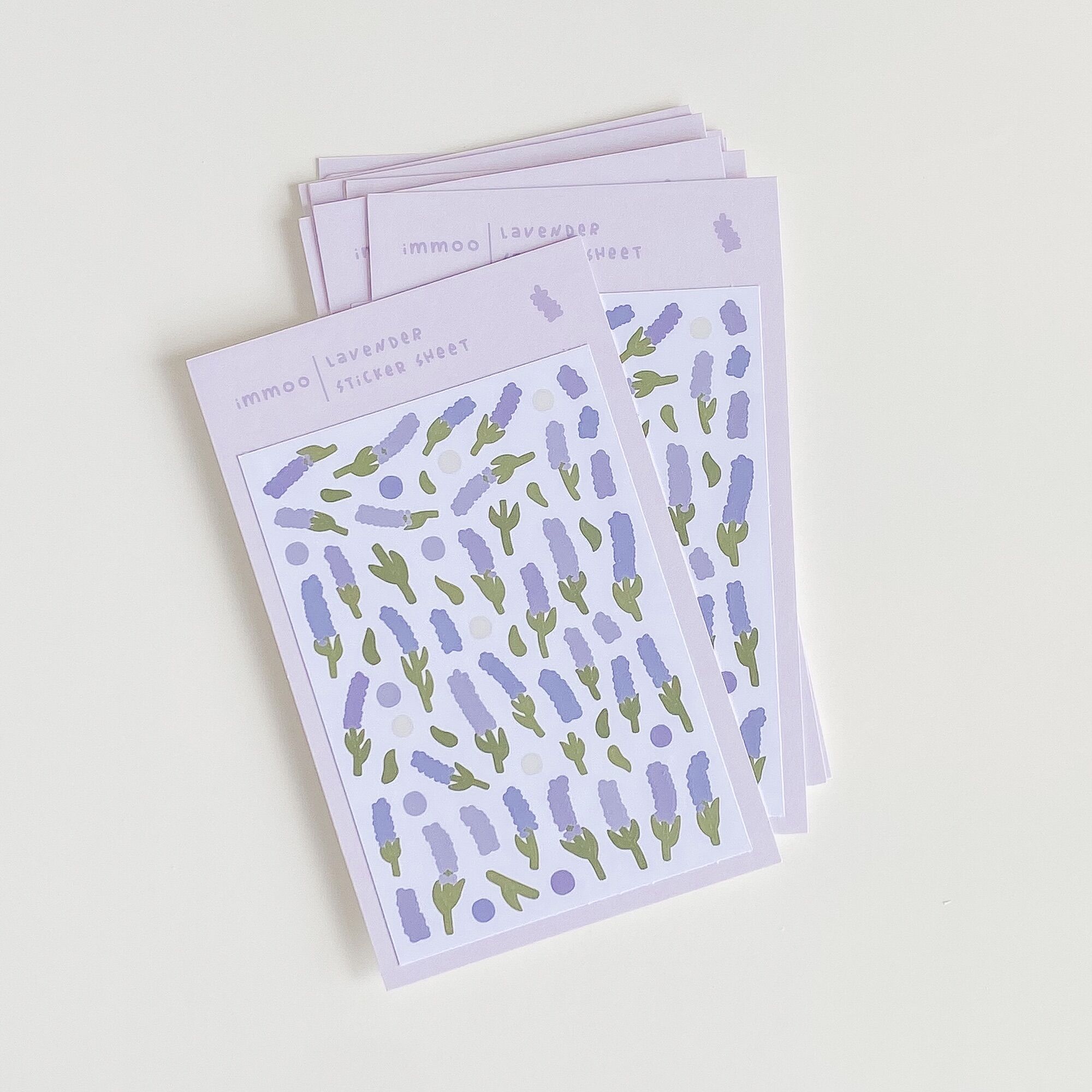 [HCM]Hình dán / Sticker hoa LAVENDER | immoo |