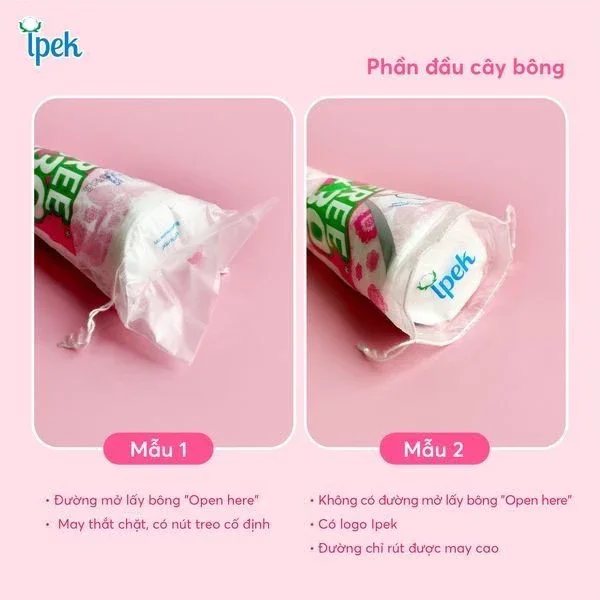 Bông tẩy trang Ipek 150 miếng cotton pads