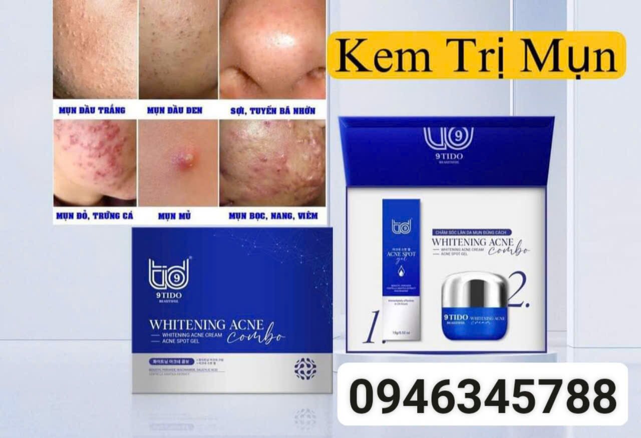 COMBO MỤN 9TIDO - WHITENING ACNE COMBO