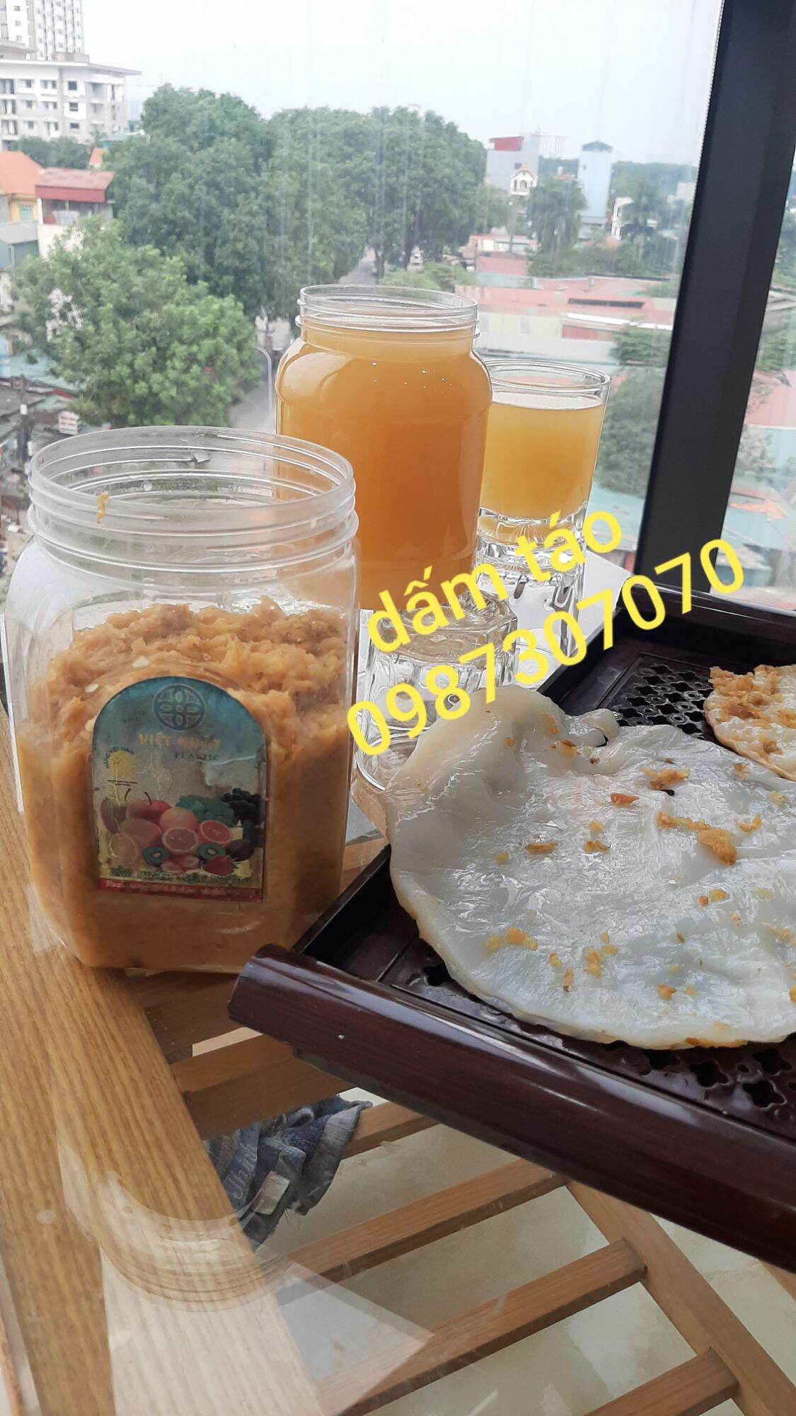 DẤM TÁO CÓ CON GIẤM CÁI 1000ML