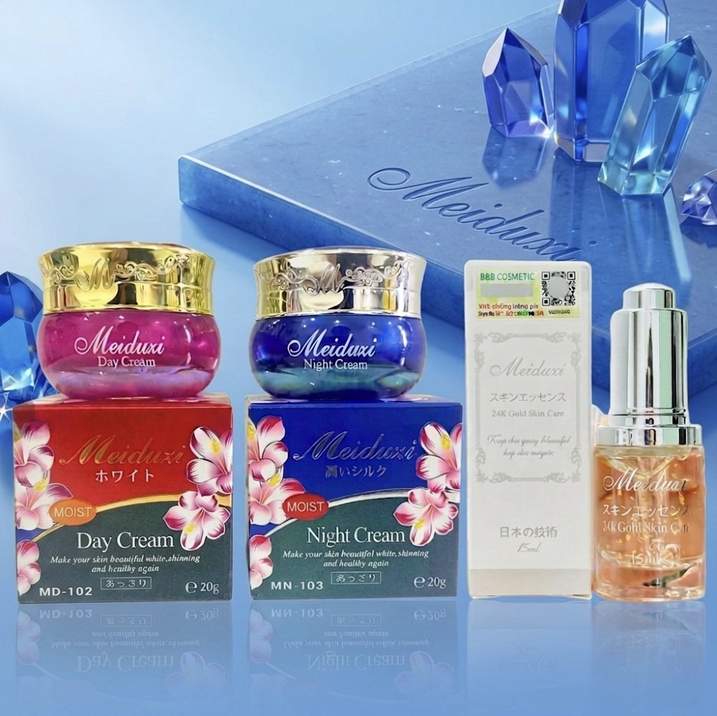 Combo Kem Ngày và Đêm MEIDUZI 20G Và Serum MEIDUZI 15ML Nhật Bản – Chính Hãng 100%