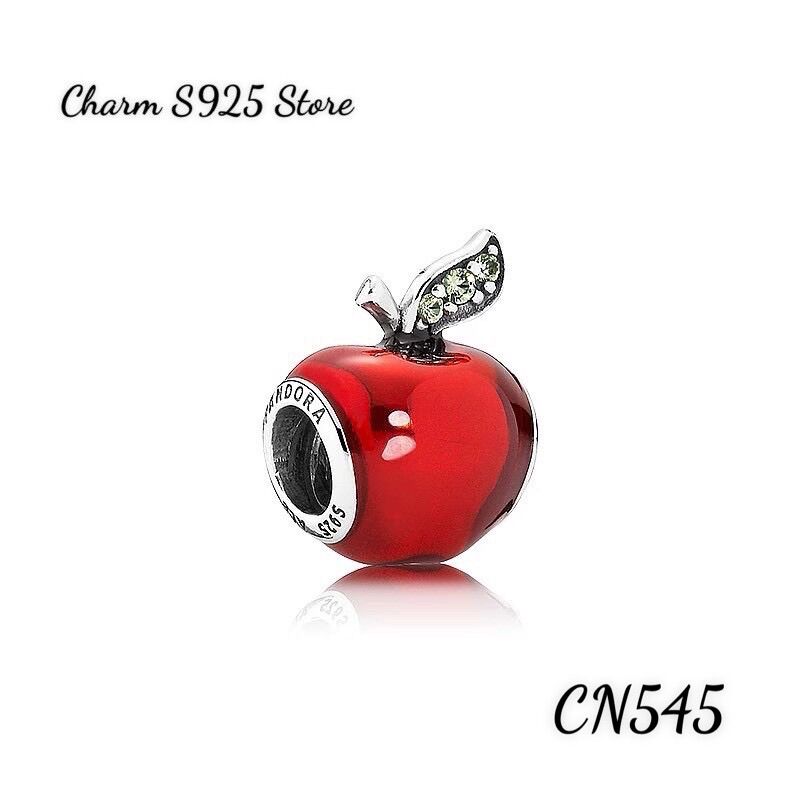 Pan ale charm quả táo đỏ bạc s925 cao cấp