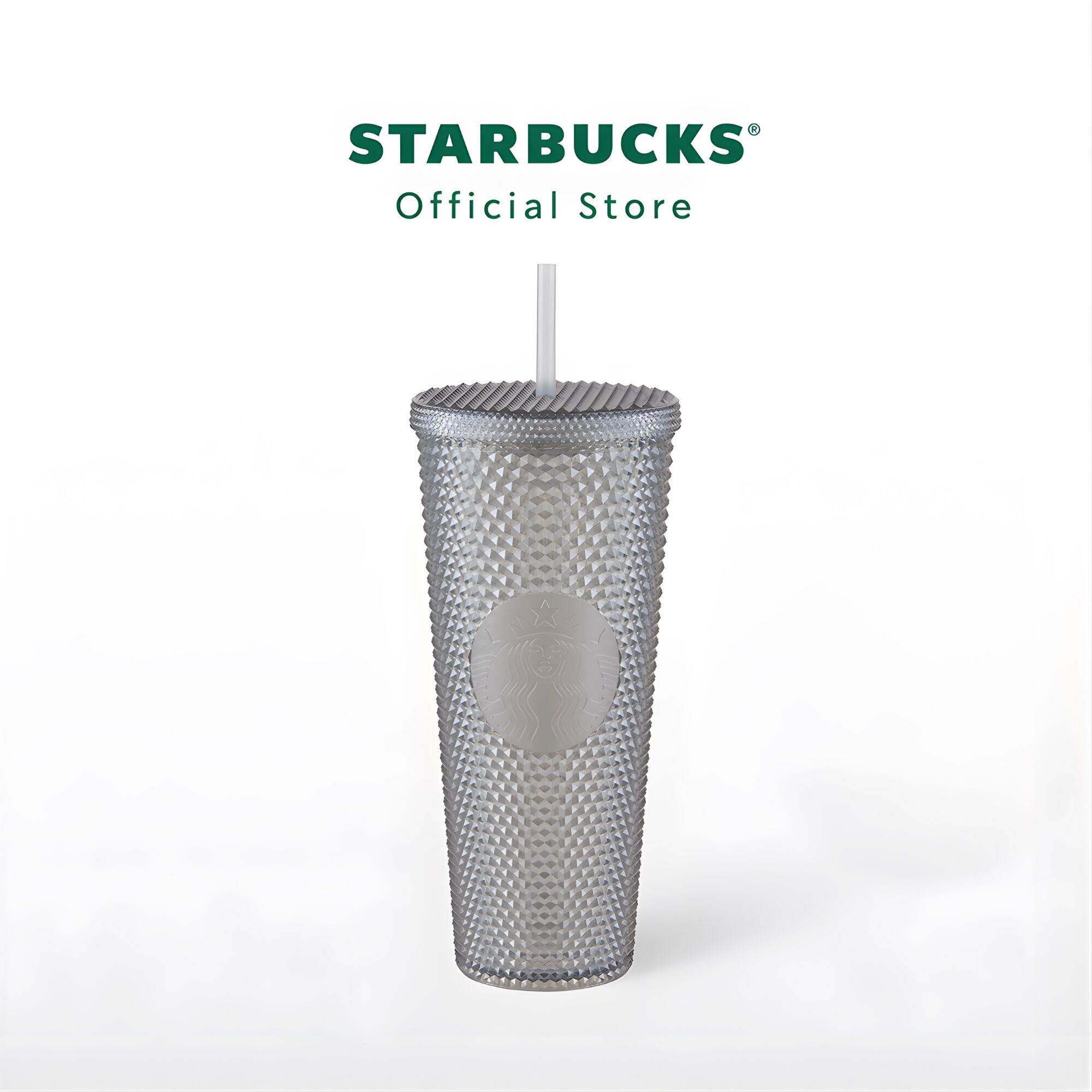 Ly Starbucks Bling Glittering Grey Cold Cup 24oz Chính Hãng