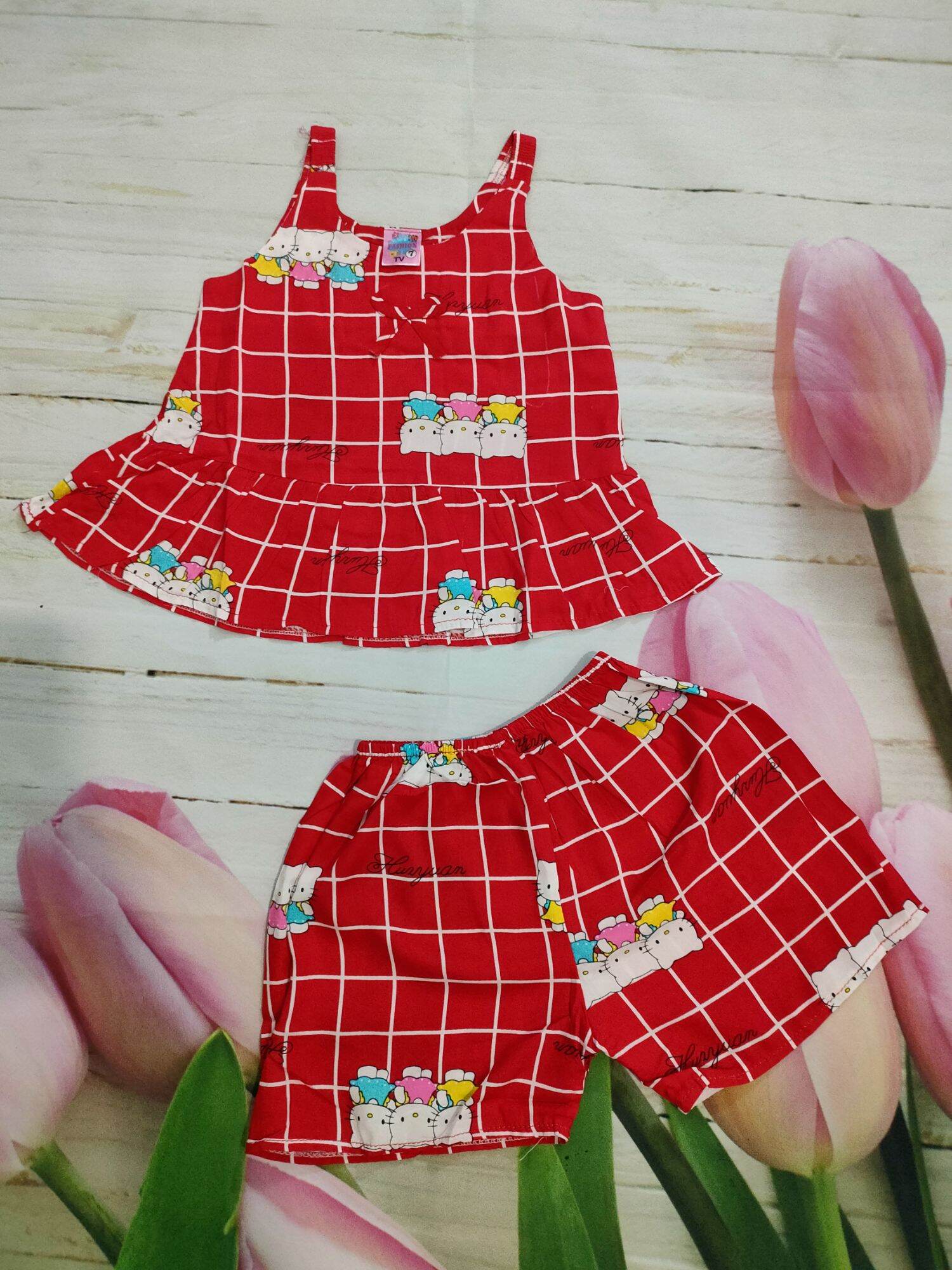 {HCM} ĐỒ BỘ TÔN (LANH) CHO BÉ GÁI. Size từ 5-16kg ( Giao ngẫu nhiên )