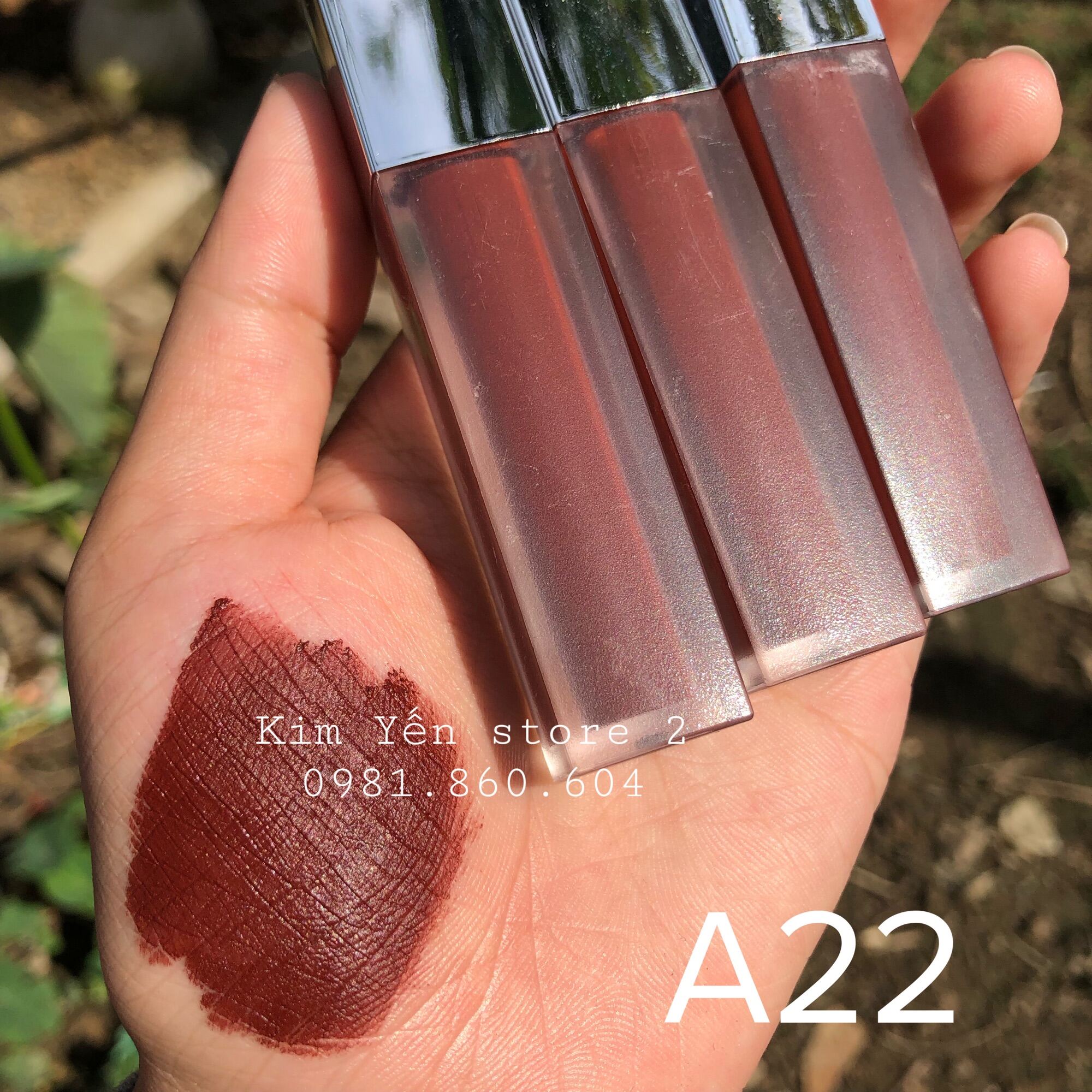 Son BLACK ROUGE A22 Vampire Rose - nâu maple ánh đỏ