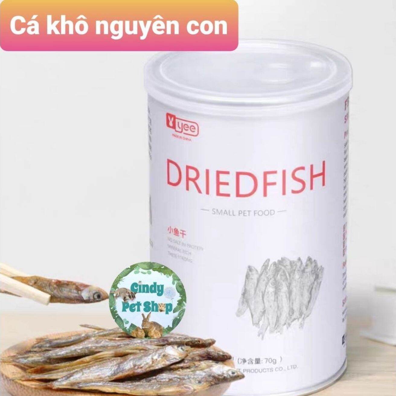 Hộp cá Yee nguyên con sấy lạnh cho Hamster