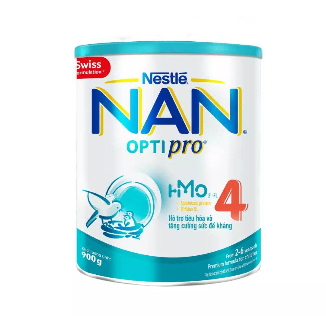 [Date 2024] Nan 4 - Sữa Bột Nestle NAN Optipro 4 HM-O 900g (2-6 tuổi)