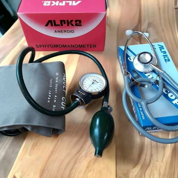 Máy đo huyết áp cơ đồng hồ Nhật hãng Alpk2 sịn chuẩn bs tin dùng
