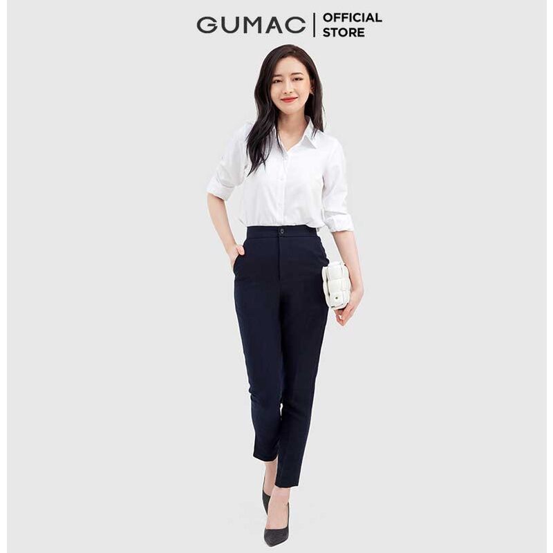 Quần tây cơ bản Gumac QB930 màu xanh đen size M