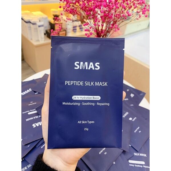 Mặt nạ dưỡng da smas peptide silk mask 24h hydration boost 25g nhật bản