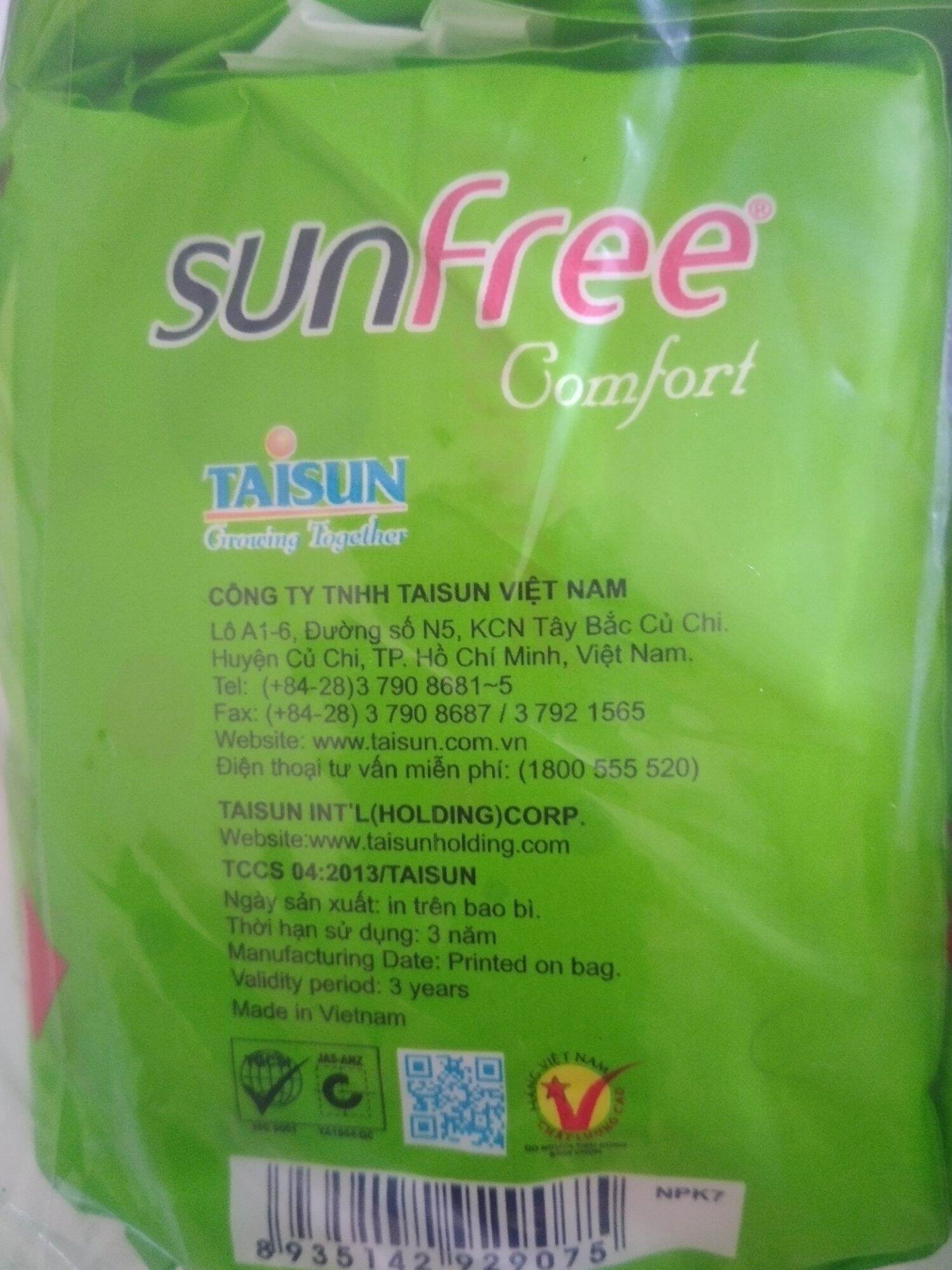 Gói 8 miếng băng vệ sinh Sunfree có cánh