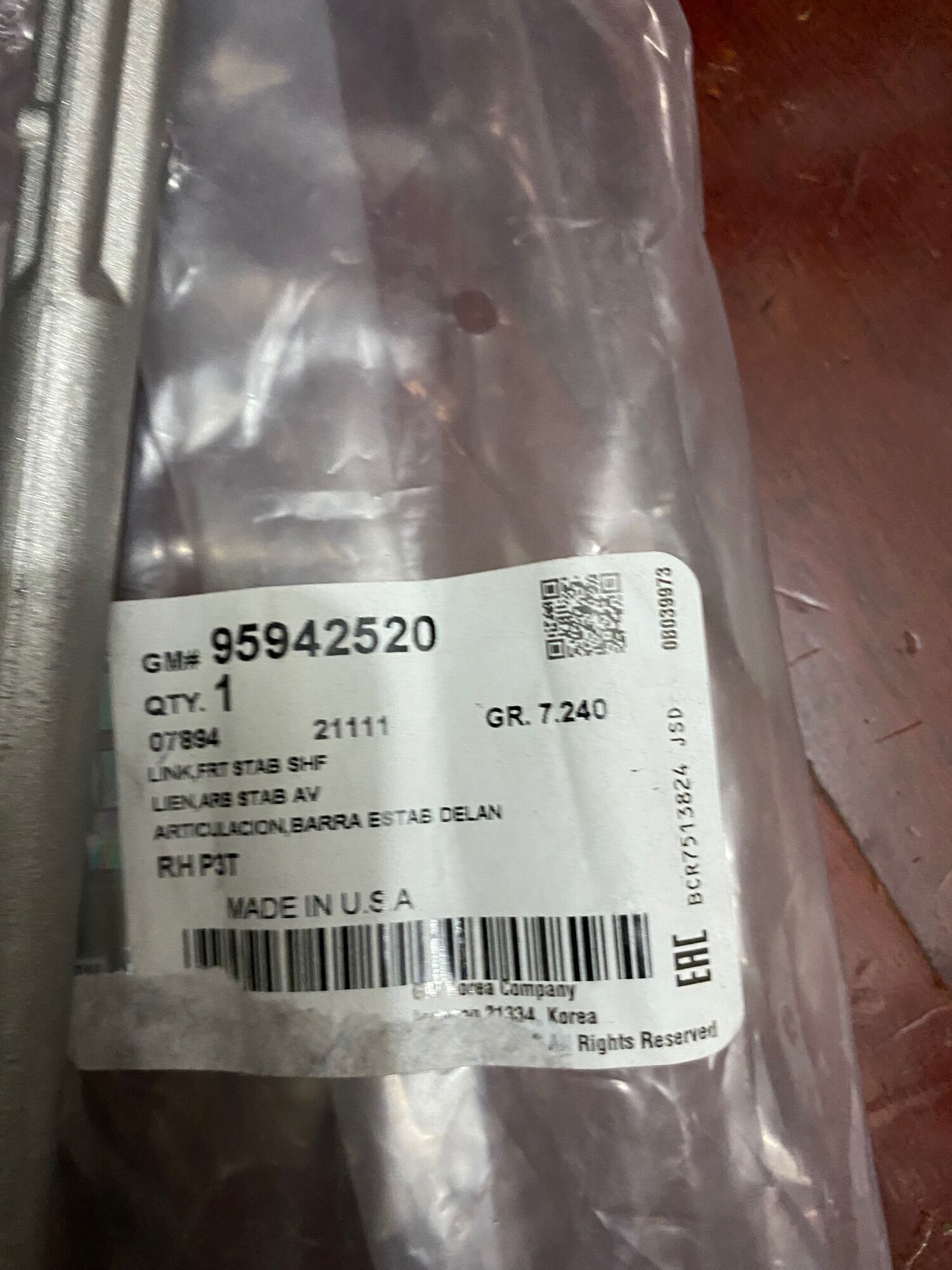 Rô tuyn cân bằng trước Trax Gm:95942520
