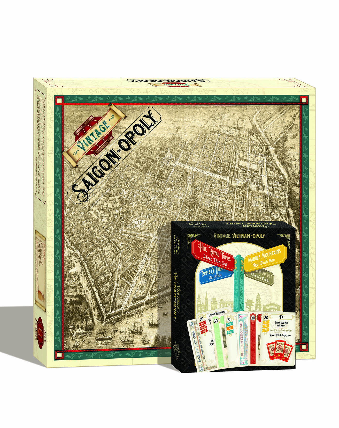 COMBO 1 bộ Cờ +1 bộ Bài bất kỳ / Any COMBO of "1 board game + 1 card game", Saigonopoly, Hanoiopoly, Vietnamopoly, Family game, Kid toy, Indochina photos, Christmas gift, Birthday, Fun game, Trò chơi giáo dục, Quà tặng Doanh nghiệp, Giáng Sinh, Sinh Nhật