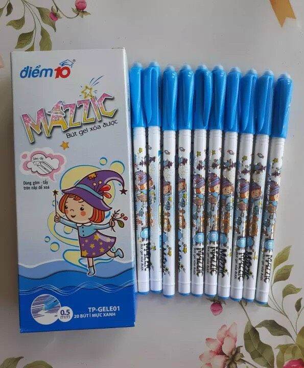 Bút Gel Mazzic xóa được (Hộp 20 cây)