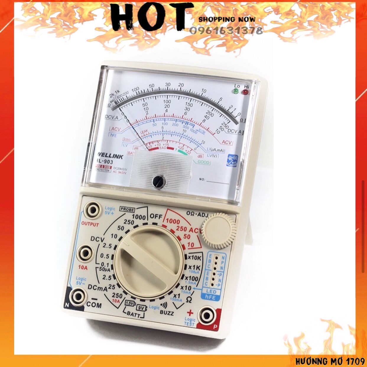 ĐỒNG HỒ ĐO VẠN NĂNG WELLINK HL-903