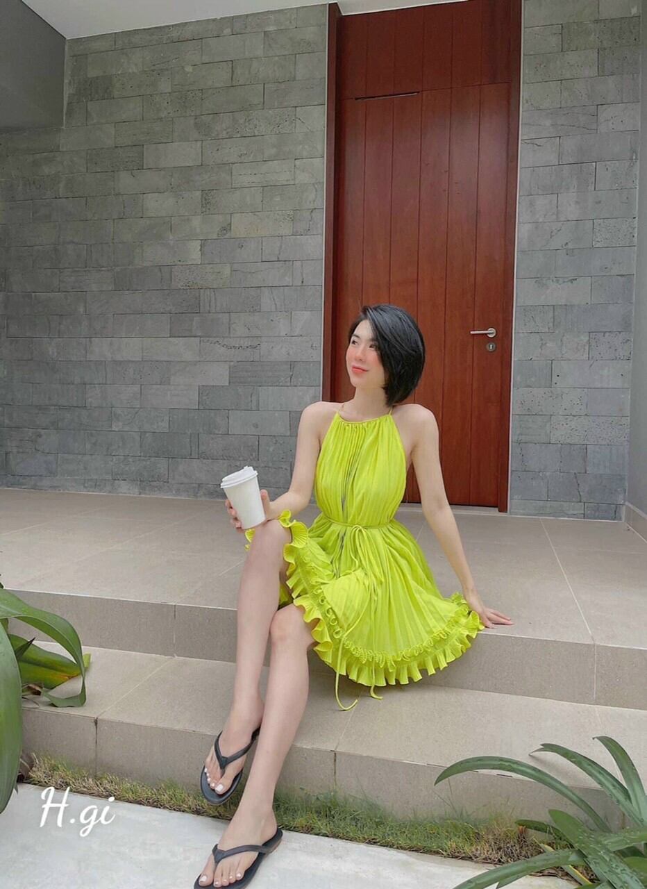 đầm dập ly vải voan mềm mịn