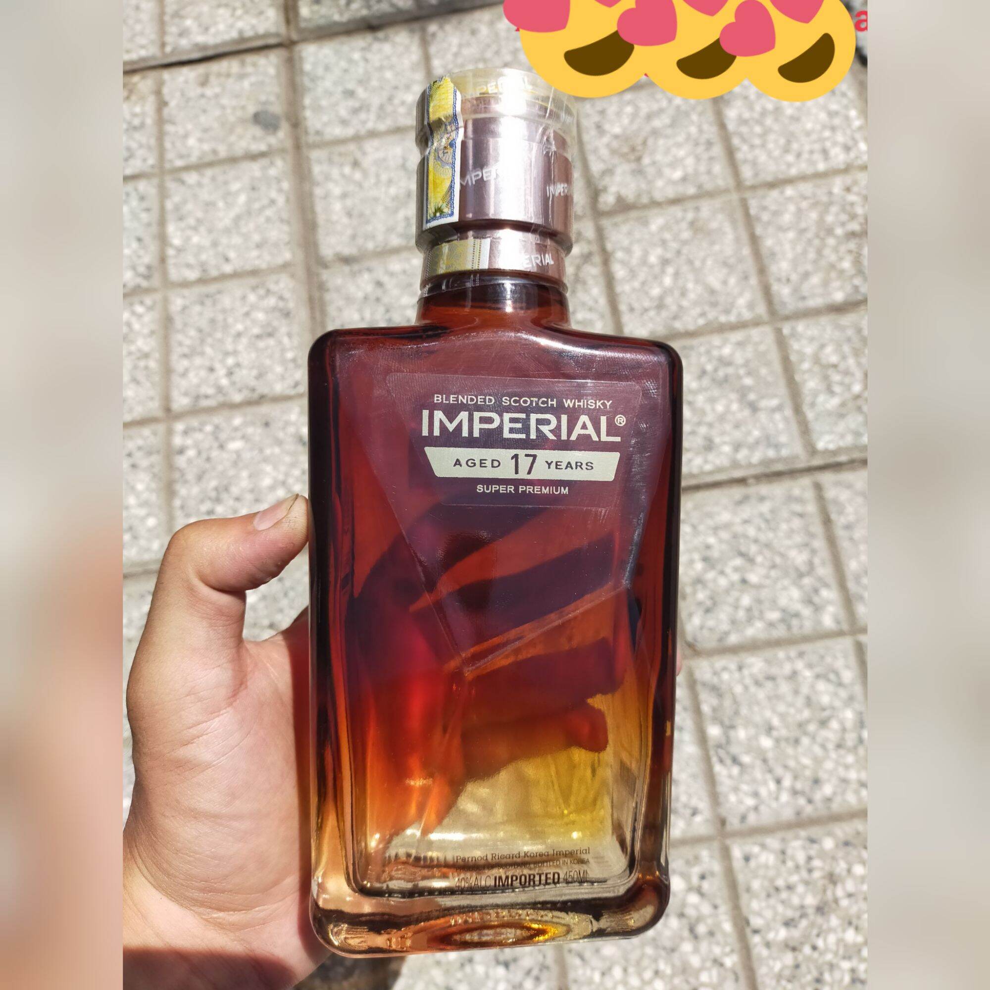 Vỏ Chai Imperial 17 Hàn Quốc Thủy Tinh Cao Cấp.