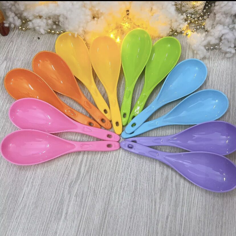 🔥Sỉ_ 60 Cái Vá Nhựa, Múc CƠM (dài 21cm, 2 Mẫu)