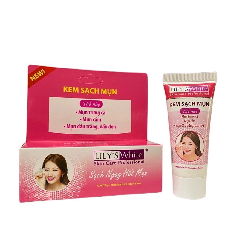 Kem mụn - trắng da - xoá thâm lily’s white thể nhẹ