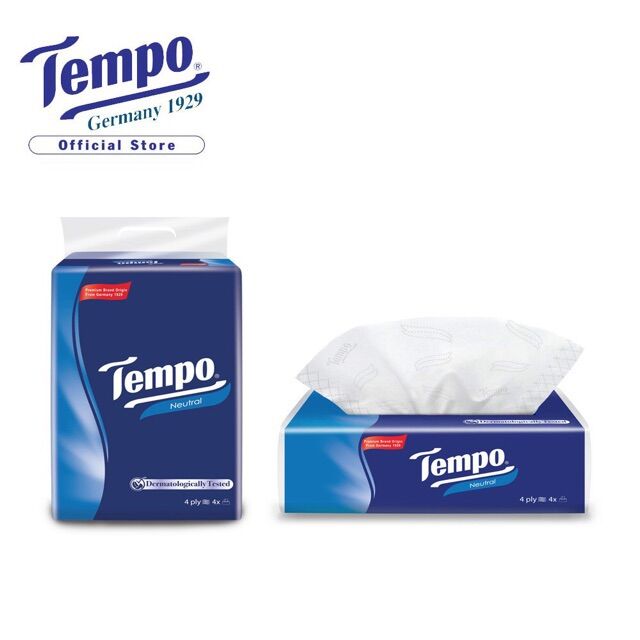 Khăn Giấy Tempo Softpack Neutral 90 Miếng (Lốc 4 gói)