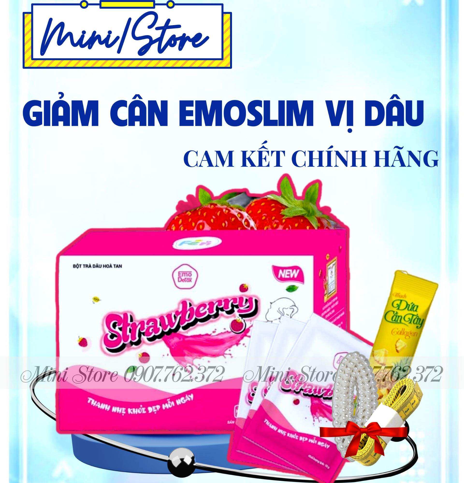 NƯỚC ÉP TRÁI CÂY GIÚP GIẢM CÂN,GIẢM BÉO CẤP TỐC EMOSLIM VỊ DÂU ( chính Hãng)