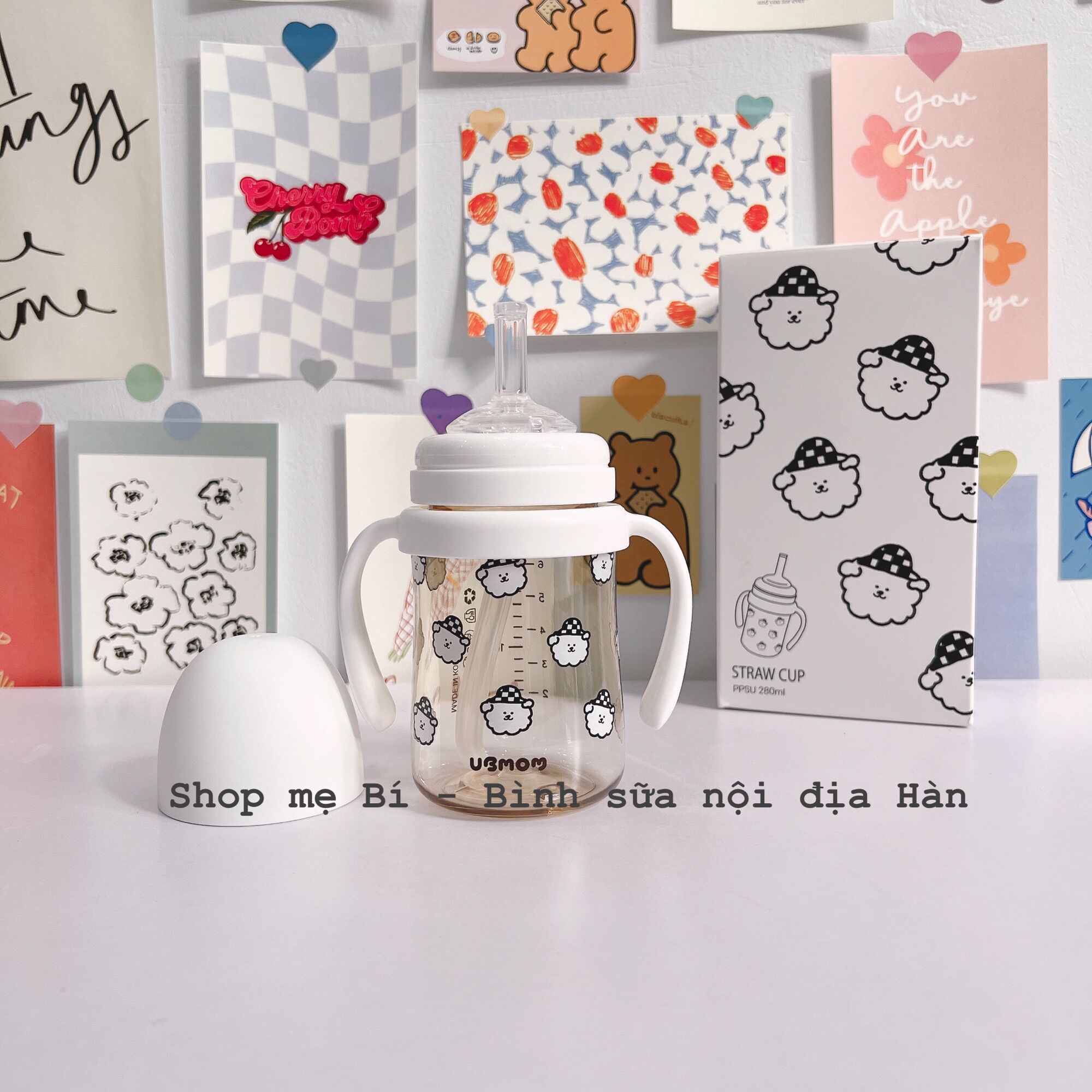 Bình sữa / Bình hút Ubmom 220-280ml