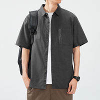 Hansca | Áo Sơ Mi Nam Tay Ngắn Cotton Linen Thoáng Khí