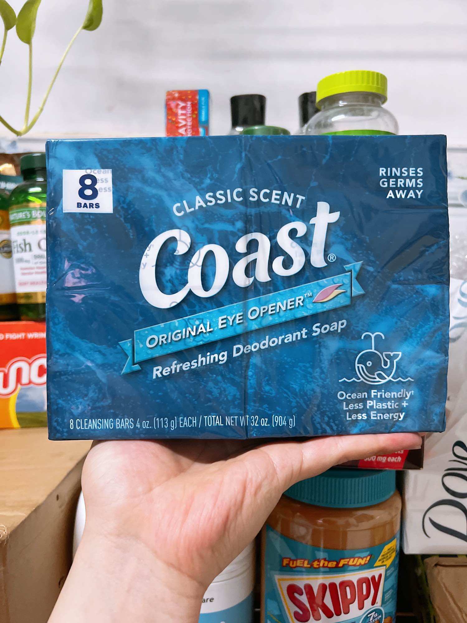 8 cục xà bông Coast Classic Scent của Mỹ.