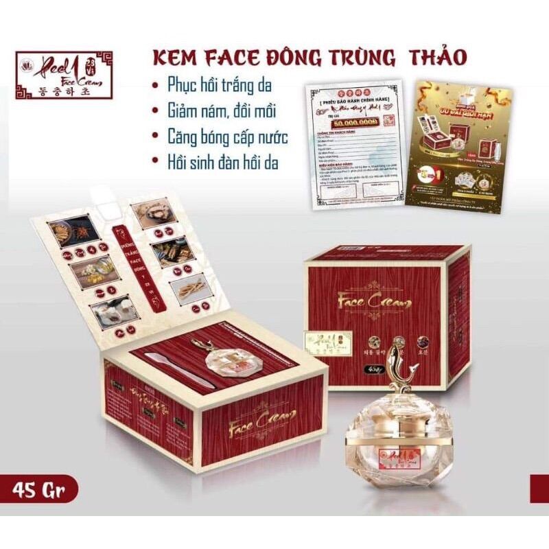Kem face peel one đông trùng hạ thảo - dưỡng trắng da