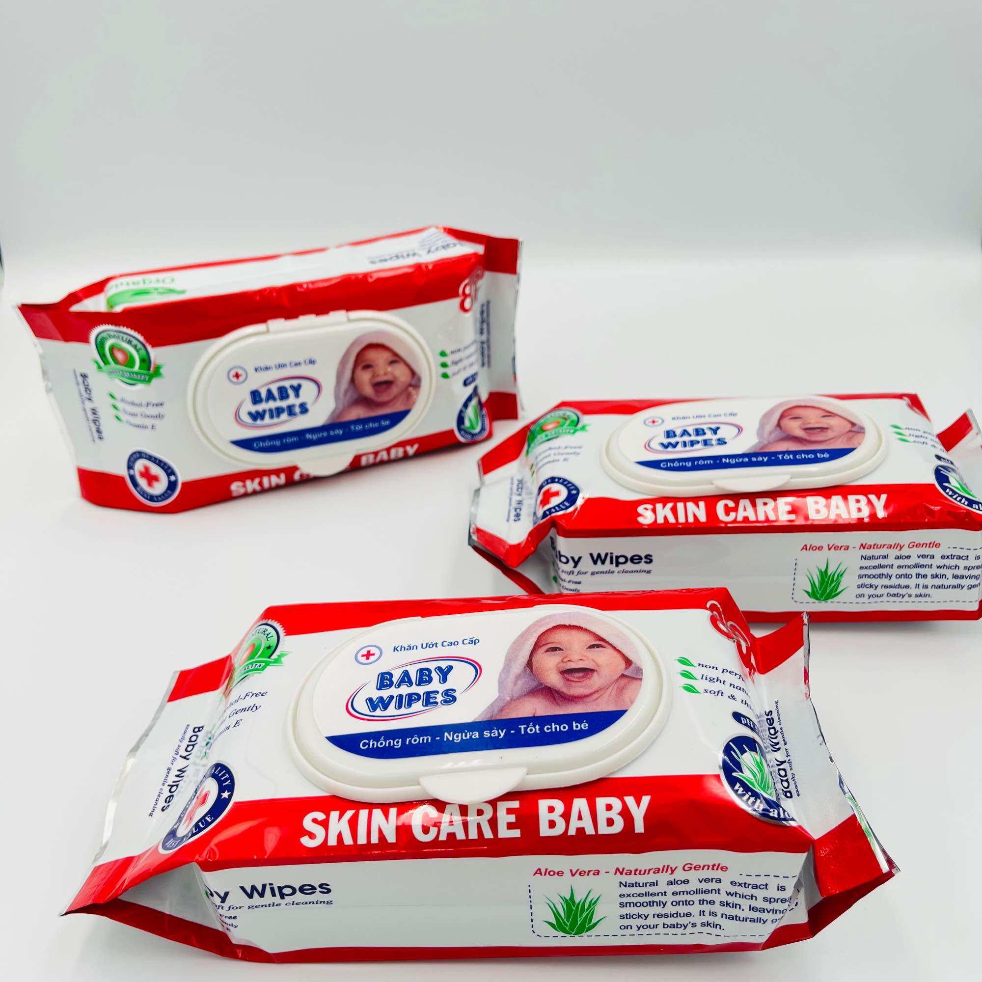 Combo 10 Gói Khăn Ướt Baby Wipe 80gr