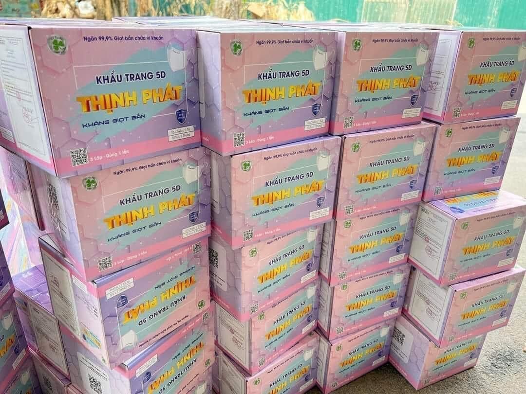 khẩu trang 5D THỊNH PHÁT - THÙNG 100c