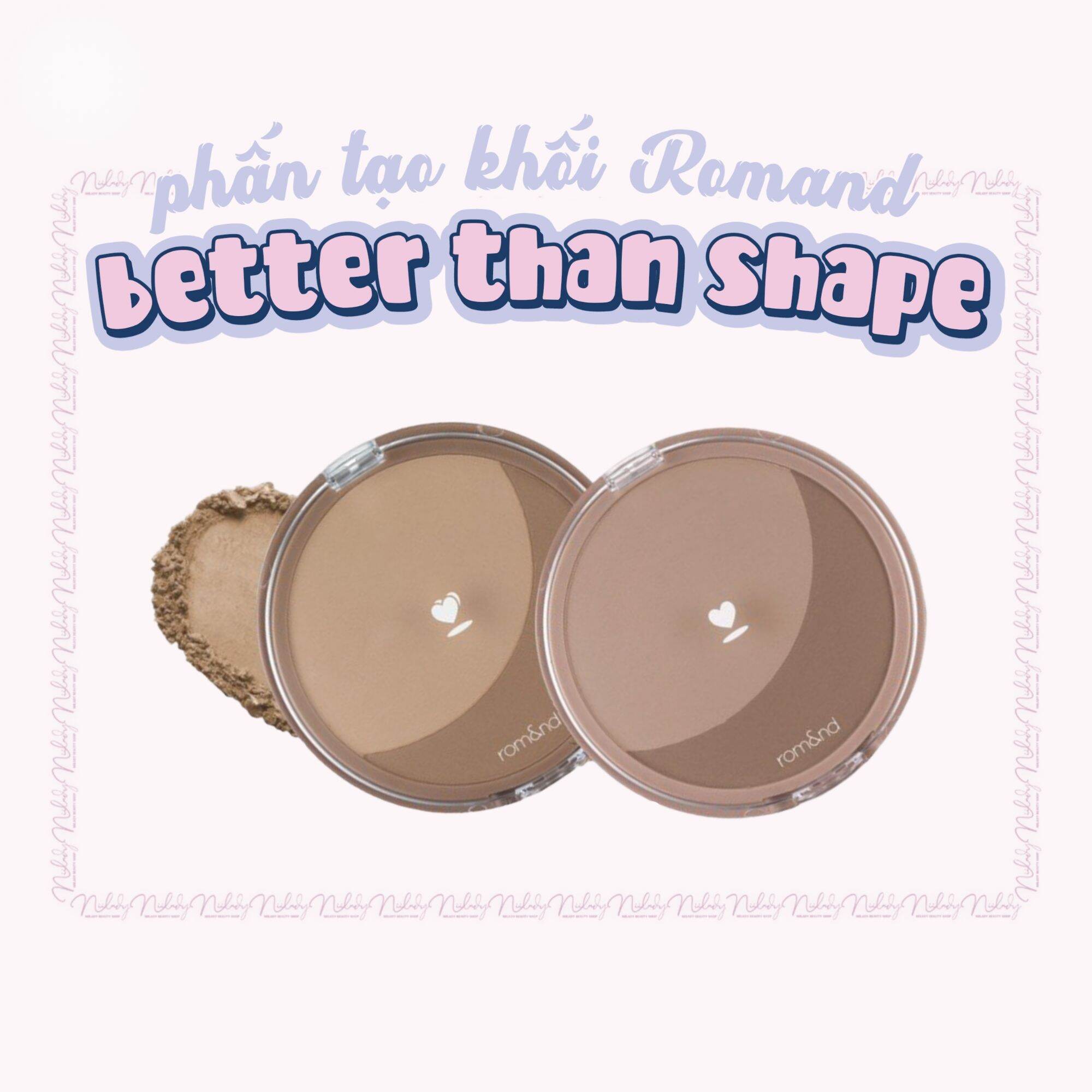 Phấn khối Romand Better Than Shape, Romand Better Than Contour