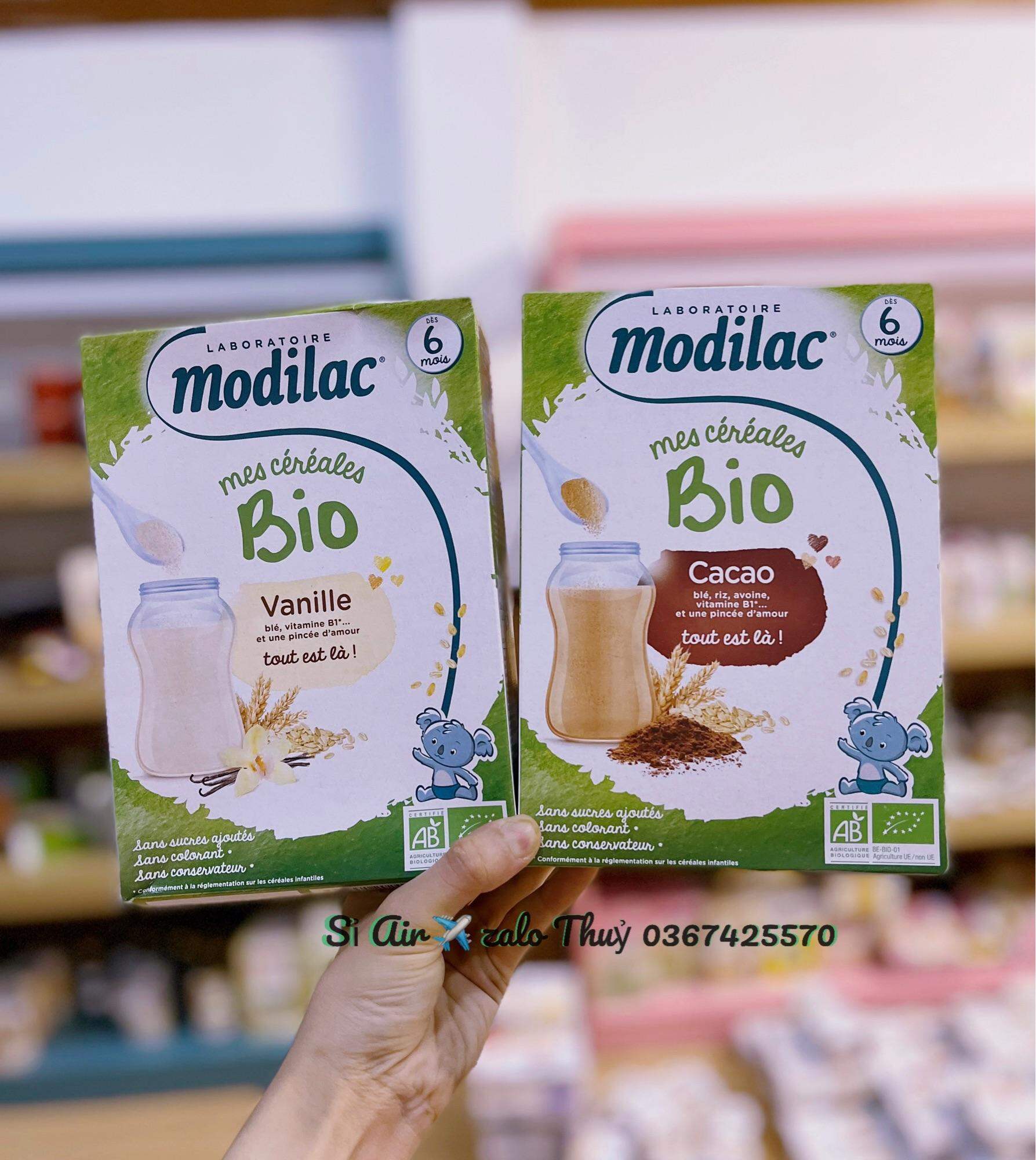 Bột lắc sữa Modilac cho bé dị ứng đạm sữa bò của Pháp (date 2023)