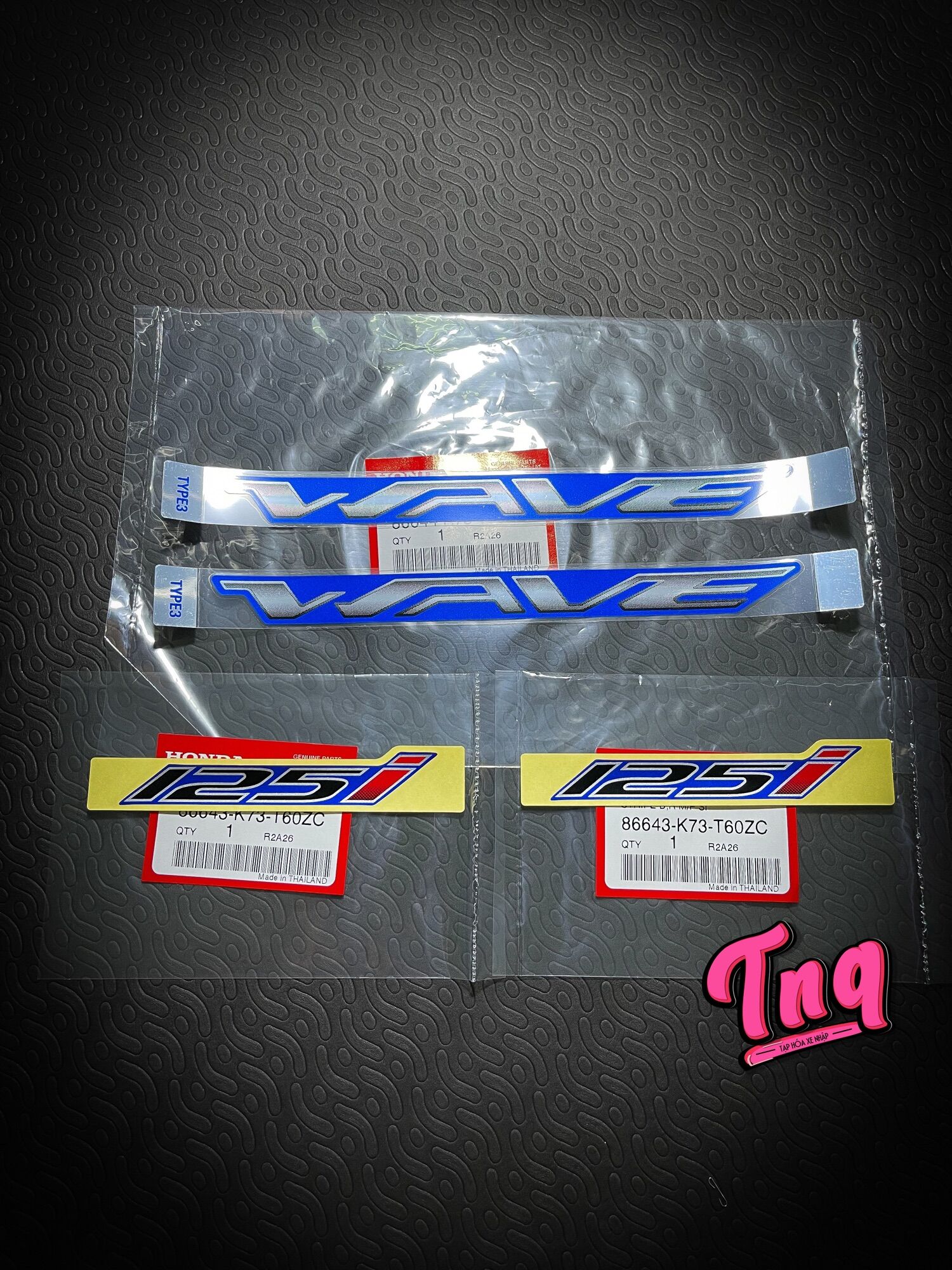Bộ tem Wave 125i xanh dương