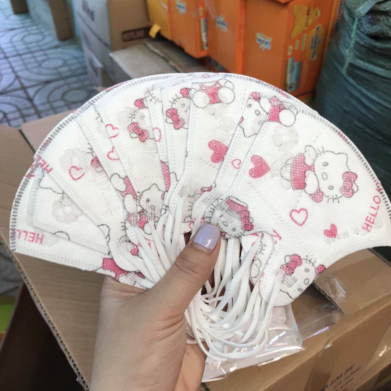 khẩu trang 3D cho bé PT Mask (hộp 10 cai)